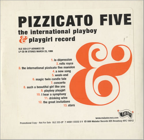 Pizzicato+Five+-+The+International+Playboy+&+Playgirl+Record+-+CD+ALBUM-509614